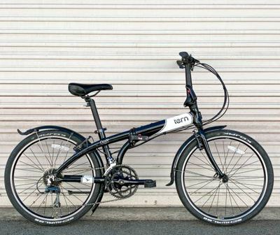 Tern Node D16 Folding Bike • 24" Wheels • 16-Speed Commuter • Black/Wh 1