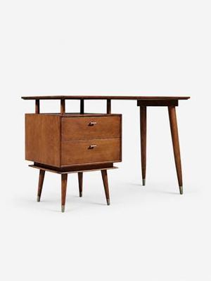 Mid Century Modern Two-Drawer Writing Desk, c.1960's 1