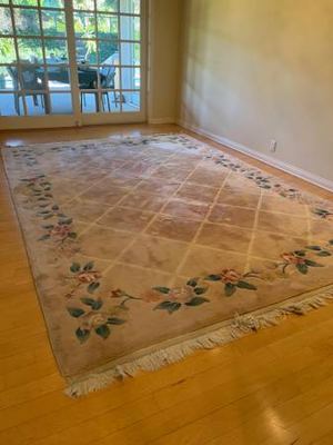 FREE - Large wool floral Chinese rug 1
