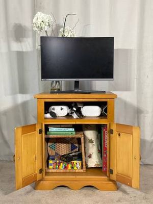 Multi-Purpose Solid Wood Cabinet * TV Stand * Microwave * End Table 2