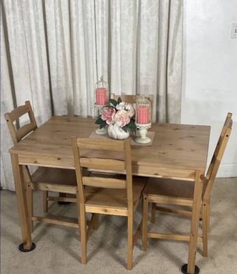 Compact Kitchen Dining Table with 4 Chairs PERFECT FOR SMALL PLACE! 3