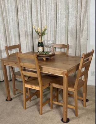Compact Kitchen Dining Table with 4 Chairs PERFECT FOR SMALL PLACE! 2