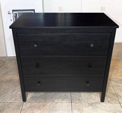 Ikea Koppang 3 Drawer Dresser Black-Brown 36” width 32” Height 18” dep 1