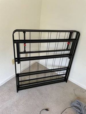 Twin Bed Setup – Folding Frame + Mattress + Memory Foam Topper 3