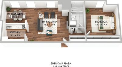 1 BR for rent — 4607-13 N Sheridan Rd, Chicago 1