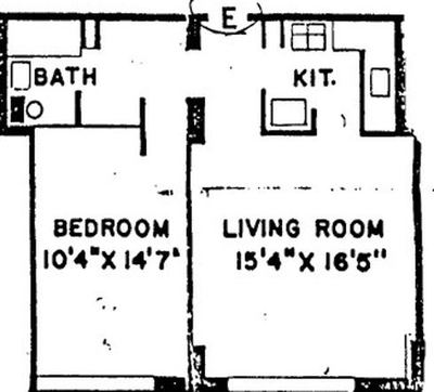 Studio for rent — 350 W 51st St APT 16E, New York 7