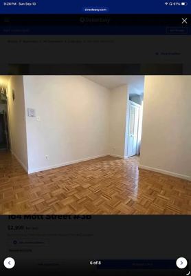 1 BR for rent — 164 Mott St APT 3B, New York 5