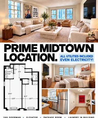 1 BR for rent — 301 W 45th St APT 12D, New York 1
