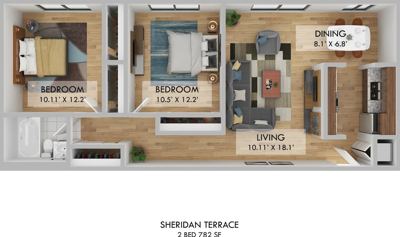Studio for rent — 6725-37 N Sheridan Rd, Chicago 2