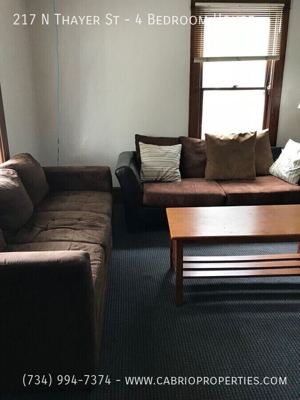 4 BR for rent — 217 N Thayer St, Ann Arbor 1
